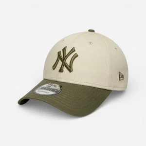 New Era Cappellino 9FORTY Regolabile MLB Sidepatch Beige Green