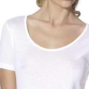 Maglietta donna manica corta girocollo filo di scozia- Ragno art. 028197