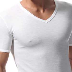 MAGLIETTA UOMO MANICA CORTA  COLLO A V IN LANA COTONE ART. 065458 – Marchio RAGNO