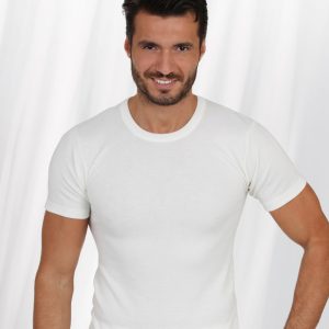 MAGLIETTA UOMO MANICA CORTA GIROCOLLO LANA COTONE ART. RB6010 Marchio RB SHOPS