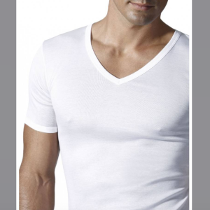 MAGLIETTA UOMO MANICA CORTA COLLO A V FILO DI SCOZIA ART. 601698 Marchio RAGNO