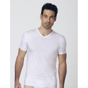 MAGLIETTA UOMO MANICA CORTA COLLO V COTONE BIELASTICO ART. FOX Marca NOTTINGHAM