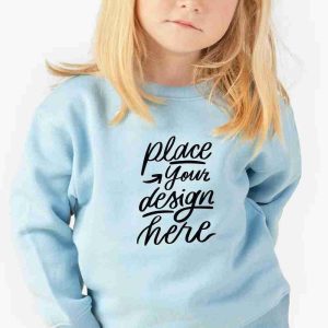 Felpa a Girocollo Bambini Personalizzata Maschio Femmina