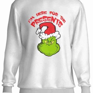 Felpa a Girocollo Bianca il Grinch Christmass Style