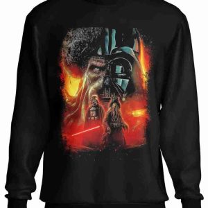 Felpa a Girocollo Darth Vader e Davy Jones Film Cult