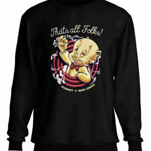 Felpa a Girocollo Looney Tunes That’s All Folks Funny