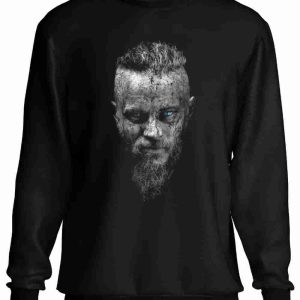 Felpa a Girocollo Ragnar Vikings Serie Cult