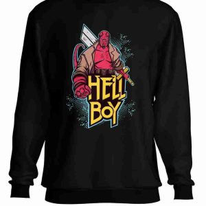 Felpa a Girocollo Supereroi Hellboy