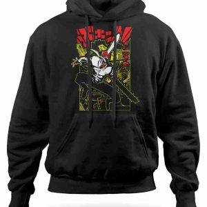 Felpa con Cappuccio Chainsaw Man Anime