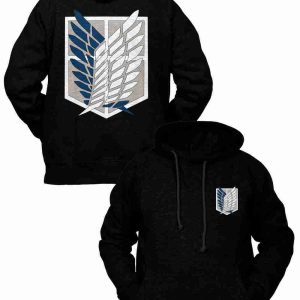 Felpa con cappuccio Corpo di Ricerca Attack on Titan L’attacco dei Giganti Anime