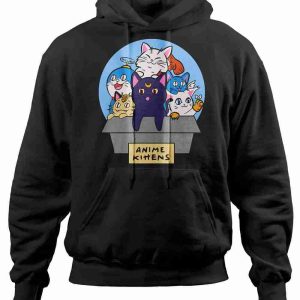 Felpa con Cappuccio Gatti Anime Kittens