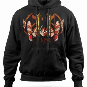 Felpa con Cappuccio Goku Evolution Super Sayan Dragon Ball Anime