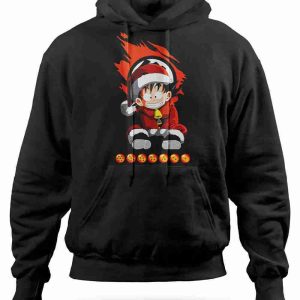 Felpa con Cappuccio Goku Xmas Style Dragon Ball