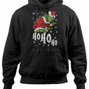 Felpa con Cappuccio Il Grinch Ho Ho Ho Natale