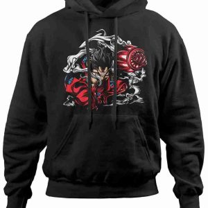 Felpa con Cappuccio Monkey D Luffy Rubber Gear 4 Snakeman