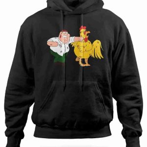 Felpa Con Cappuccio Peter Griffin vs Chicken