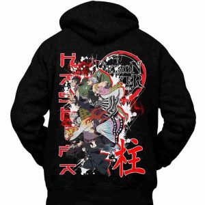 Felpa con Cappuccio Retro Demon Slayer Anime