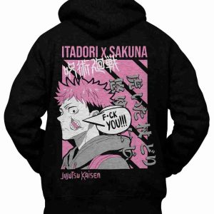 Felpa con Cappuccio Retro Jujutsu Kaisen Itadori Sukuna Anime