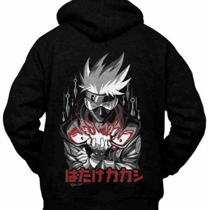 Felpa con Cappuccio Retro Maestro Kakashi Hatake Naruto Anime
