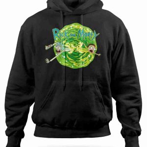 Felpa Con Cappuccio Rick e Morty