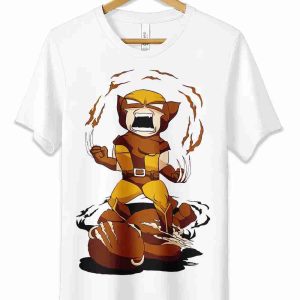 T-Shirt Maglietta Wolverine X-Men Cartoon Style