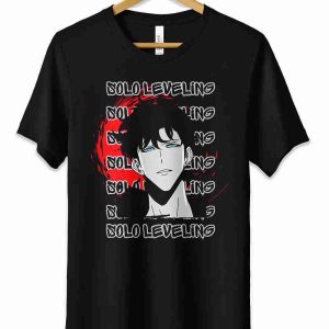 T-Shirt Solo Leveling Maglietta Sung Jin woo Anime