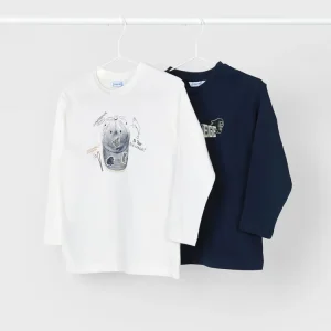 Maglietta caldo cotone bambino Mayoral "College" o "cappello"