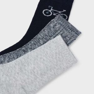 Set 3 calzini  bambino Mayoral "Grigi" bici