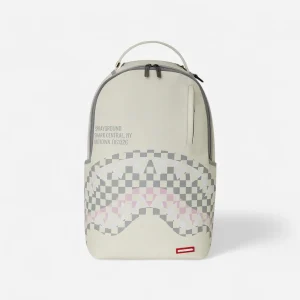 Sprayground Zaino CREAM CHECK SHARK CENTRAL