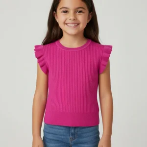 Top tricot costine bambina Mayoral magenta