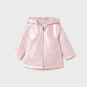 Giacca Trench impermeabile neonata Mayoral rosa perlato