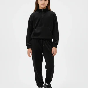 Tuta velluto a costine ragazza Mayoral tinta unita nero