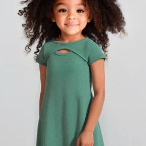 Vestito apertura bambina Mayoral verde menta