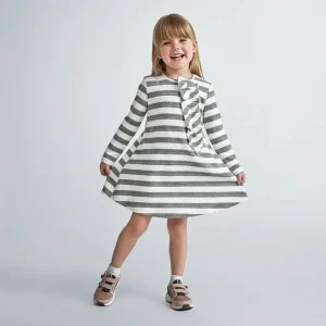 Vestito bambina Mayoral fantasia righe e volant