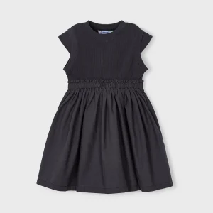 Vestito combinato a costine bambina Mayoral atrancite