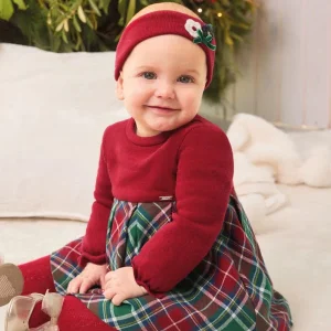 Vestito combinato con fascetta caldo cotone neonata Mayoral Newborn