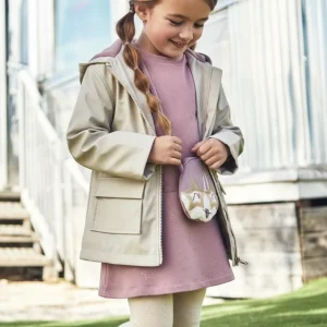 Vestito con borsetta bambina Mayoral rosato stelle