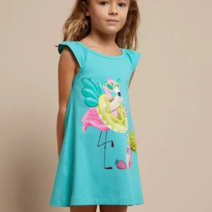 Vestito stampato fresco cotone bambina Mayoral Giada