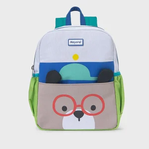 Zainetto asilo Mayoral blu e verde faccina